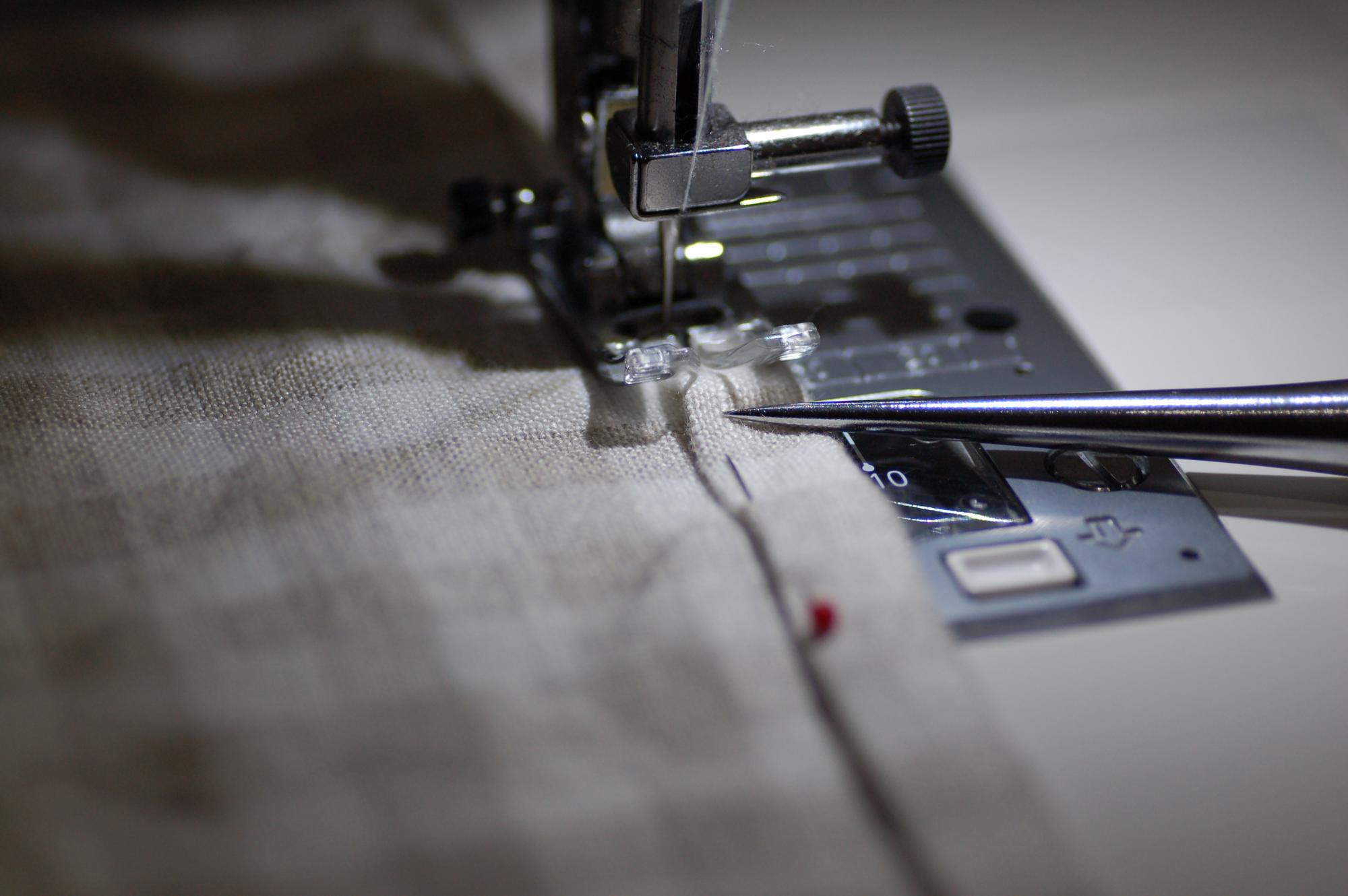 industrial embroidery machine working on pattern